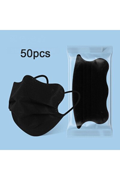 Choice black 50pcs Women Female Butterfly Shaped Design Disposable Face Mask ...