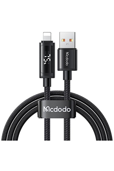 Mcdodo USB to Lightning 3A, 2x LED Display 1.2m Black