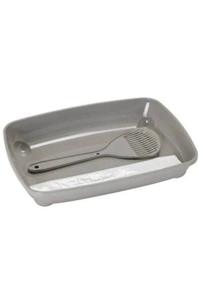 Moderna مجموعة صندوق فضلات القطط من زووم مع مغرفة وكيس - 37 سم