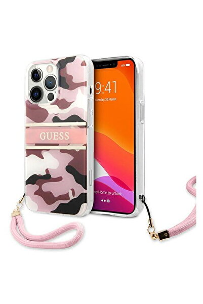 Guess GUHCP13LKCABPI iPhone 13 Pro / 13 6.1" pink/pink hardcase Camo Str...