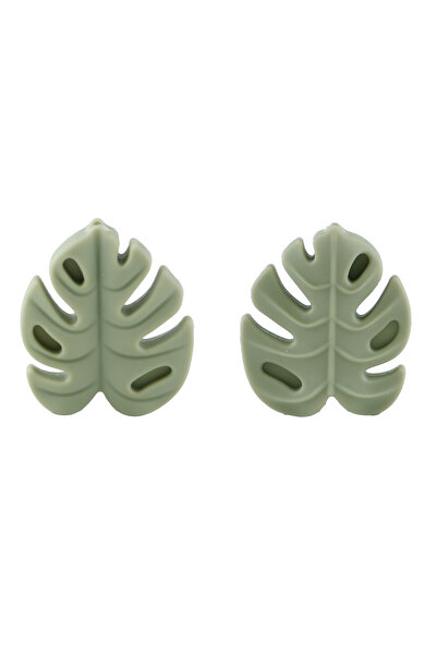 Choice7 5pcs 05 Matcha green 5Pcs New Cartoon Silicone Beads Leafs Loose Fal ...