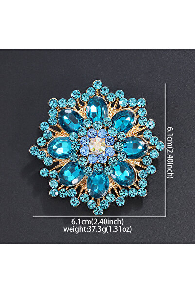 Choice دبوس بروشيه عتيق رائع على شكل زهرة عباد الشمس XD824090 - زهرة فاخرة مر...