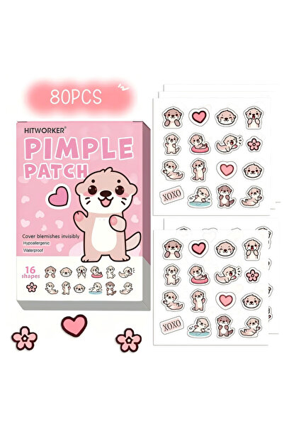 Choice 80 قطعة من لصقات حب الشباب HITWORKER - 48/80 قطعة، مضادة للحساسية، مقا...