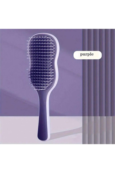 Choice مشط تدليك للشعر أرجواني اللون، فرشاة مضادة للتشابك، بخاخ لتصفيف الشعر ...