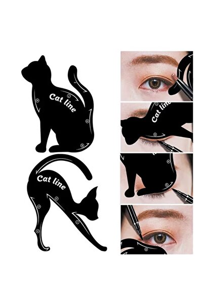Choice قالب رسمة عين القطة (قطعتان) - قالب تحديد العيون - نموذج سهل الاستخدام...