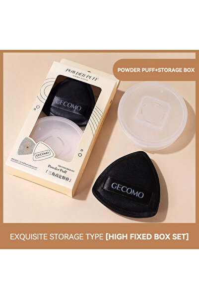 Choice 01 GECOMO Dual-Sided Black Beauty Sponge - Triangle Premium Design, So...