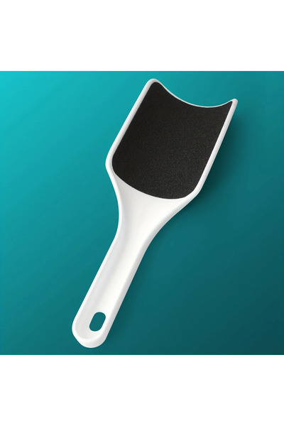 Choice White Double-sided Professional Curved Foot Scrub Board Dead Skin Remo...