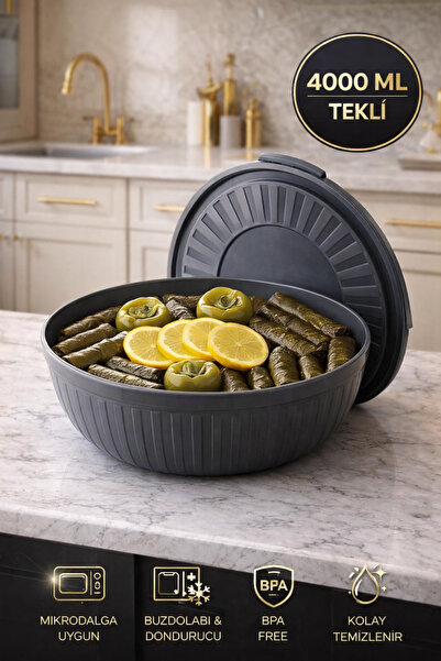 Open Home Concept 4 Lt Anthracite Storage Container with Lid