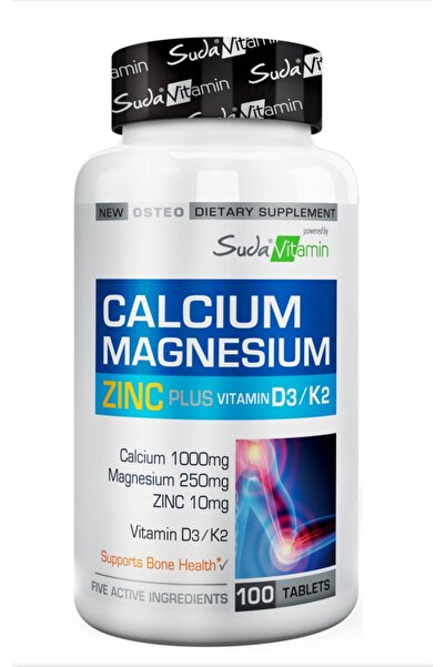 Suda Vitamin Calcium Magnesium Zinc Plus 100 Tablets Calcium - Magnesium - Zinc