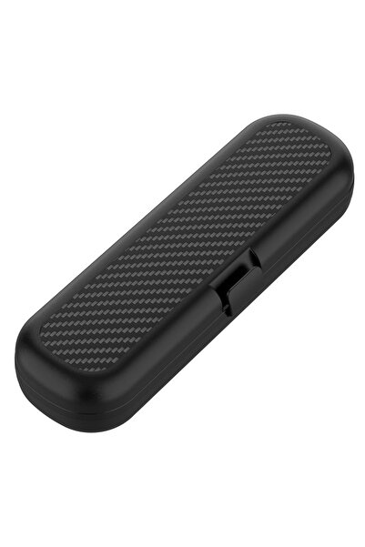 VODOOL حقيبة حمل صلبة سوداء اللون لفرشاة أسنان أورال-بي/فيليبس العالمية، منظم...