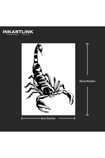 Choice 749-0810M Scorpion temporary tattoo sticker, waterproof magic tattoo, ...