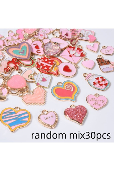Choice M605 mix30pcs 10/30/50Pcs Randomly Mix Pink Love Gift Chocolate Charm ...