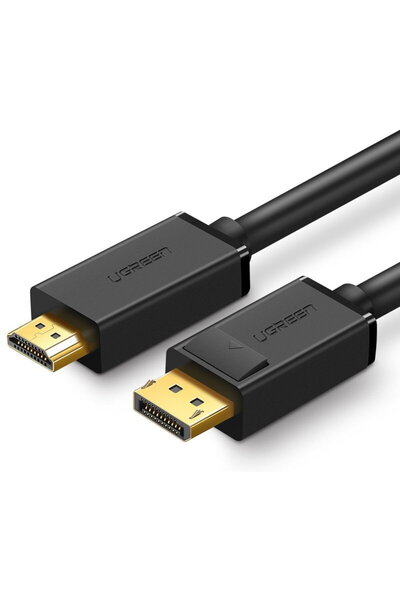 Ugreen unidirectional DisplayPort to HDMI Cable 4K 30Hz 32 AWG 2m Black (DP10...