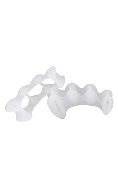 Choice1 قطعتان أبيضتان = زوج واحد من فاصل أصابع القدم المصنوع من السيليكون ال...