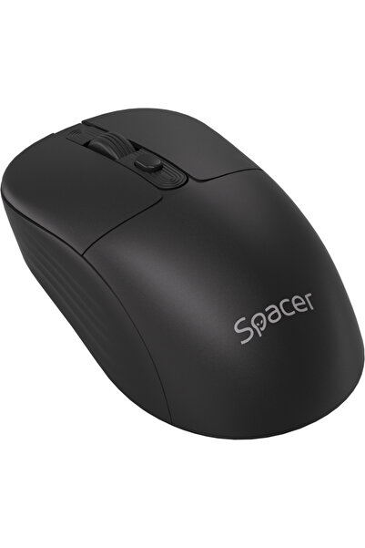 Spacer SPMO-WS03-BT, Bluetooth 5.2, Fara fir, 1600 dpi, Negru