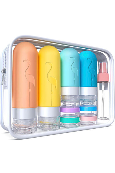 Choice Silicone 17PCS-C 17PCS Leakproof Travel Bottles Set, Silicone Toiletry...