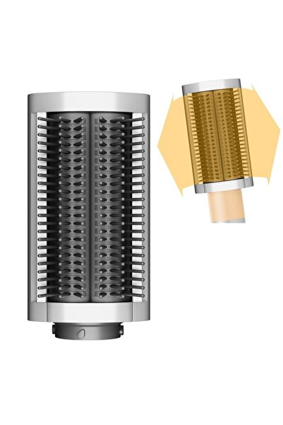 Choice رمادي، مناسب لاستبدال فرشاة مجفف الشعر Airwrap الناعمة - مشط تصفيف قوي،