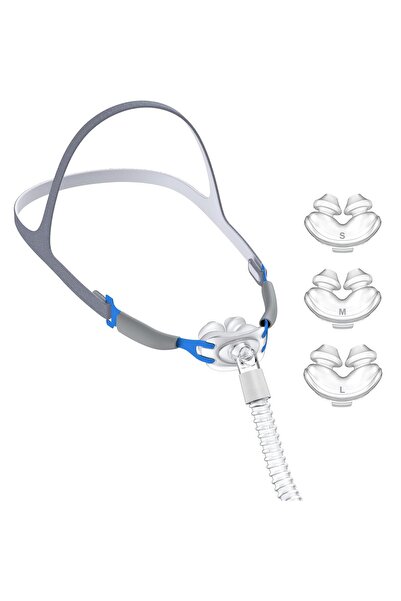 Choice طقم كامل لقناع الأنف CPAP: قناع أنفي، غطاء رأس، أنبوب مرن - سهل التوصي...