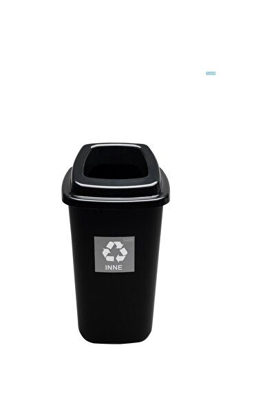 PLAFOR Plastic selective recycling bin, capacity 45l, Assorted - black with b...