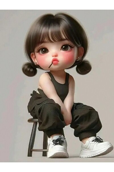 Choice D The cool design of the casual girl keychain is perfect for decoratin...