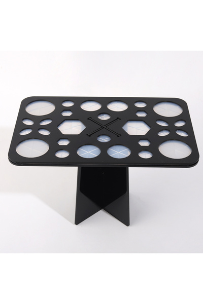 Choice حامل فرش مكياج أسود بـ ٢٨ فتحة (١٤/٢٦/٢٨ فتحة) - حامل فرش جاف - سهولة ...