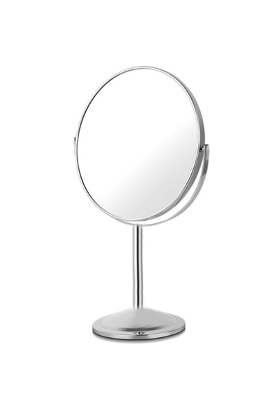 Choice large size 1pc Large Silver Makeup Mirror, Clear Double Sided Tabletop...