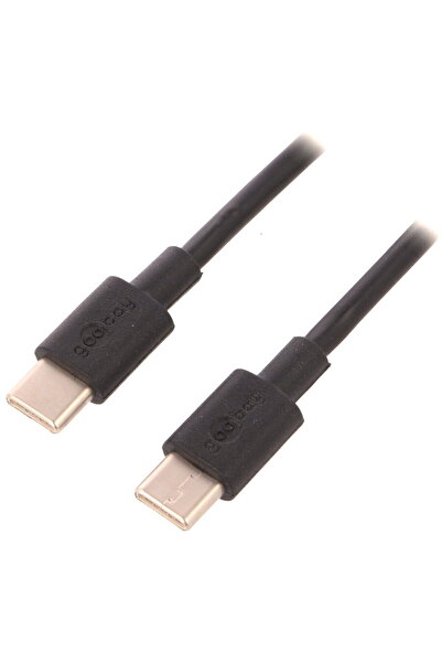 goobay USB-C Charging and Sync Cable, 2 m, Black