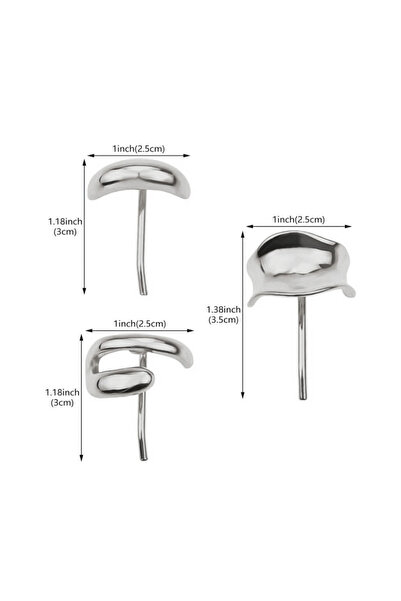 Choice 3 قطع من مشابك الشعر الفضية والذهبية والفضي، مشبك شعر أنيق من سبيكة مع...