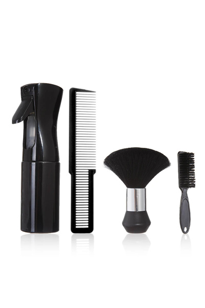 Choice Black-B 4pcs Professional Barbershop Tools Spray Bottle Comb Nylon Bri...