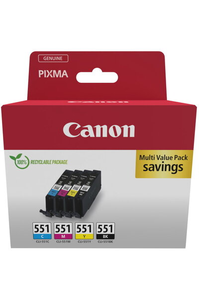 Canon Ink Multipack CLI-551 (blister pack with security band)