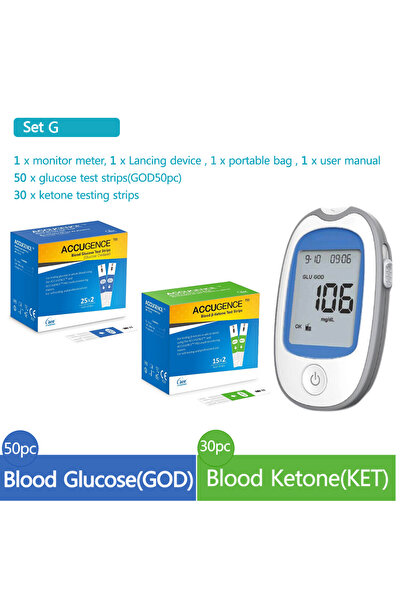 Choice4 جهاز قياس متعدد الوظائف من مجموعة G، يقيس الكيتونات وحمض اليوريك في ا...