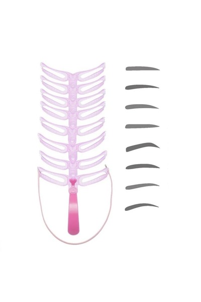 Choice Violet Reusable Eyebrow Stencil Kit - Professional Eyebrow Shaping Tem...