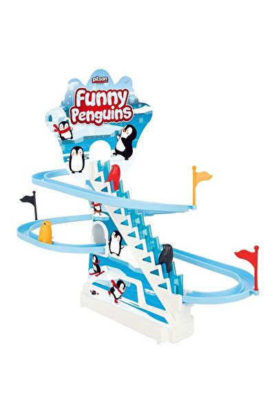 PİLSAN Joc distractiv cu sunete si lumini Funny Penguins