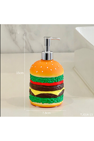 Choice1 Tj014-13 موزع صابون على شكل برجر لطيف، زجاجة ماء للمكياج، مناسبة للاس...