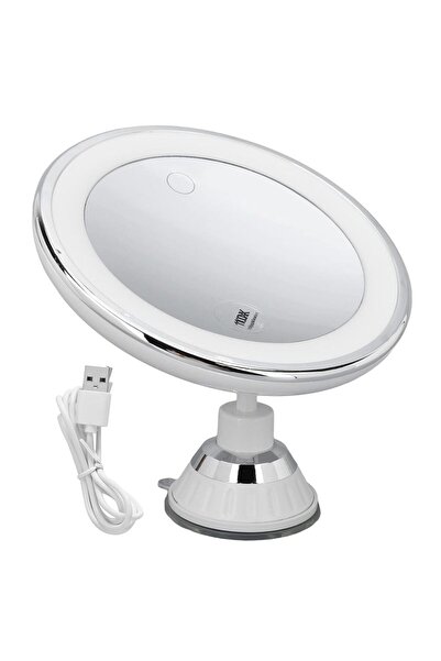 Choice WHITE LED Makeup Magnifying Mirror 3 Light Colors Illuminated with 10x...