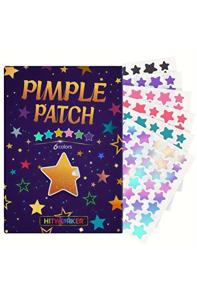 Choice 280 قطعة من ملصقات حب الشباب متعددة الألوان (240 نجمة)، 6 ألوان وأحجام...