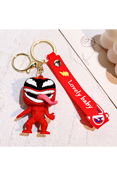 Miniso KC3435 Spider Man Keychain - Ghost Spider Gwen Red Spider Venom Cute S...