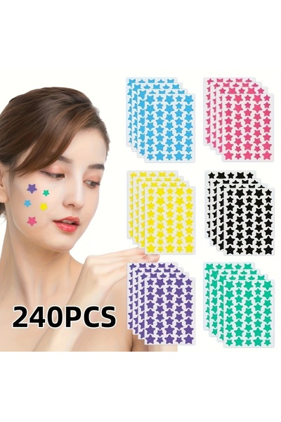 Choice 240pcs 240 Count Superstar Hydrocolloid Pimple Patches - Cute Star-Sha...