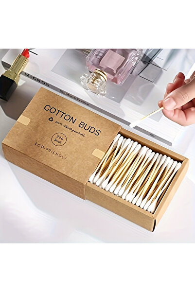 Choice عبوتان، 400 قطعة/200 قطعة، أعواد قطنية من الخيزران، أعواد قطنية خشبية،...