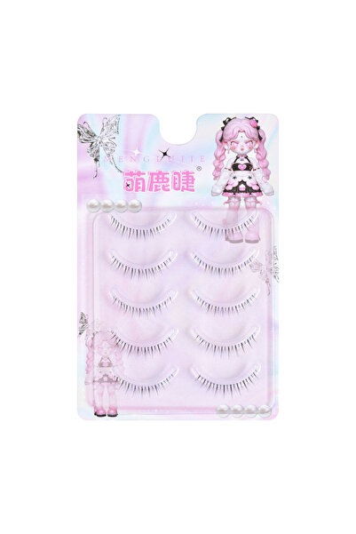 Choice 5 أزواج من الرموش الصناعية السفلية الكورية ذات المظهر الطبيعي، شريط كا...