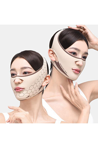 Choice ضمادة تنحيف الذقن والخدين، قناع شد الوجه على شكل حرف V، حزام مضاد للتج...