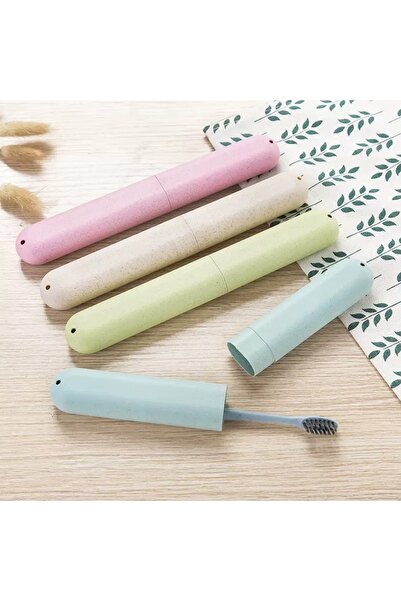 Choice علبة فرشاة أسنان بلون المشمش، علبة تخزين فرشاة الأسنان، صغيرة الحجم وم...