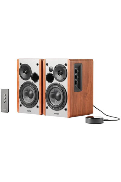 Edifier Boxe R1280T 2.0 cu WiiM Mini player de rețea Wi-Fi Maro