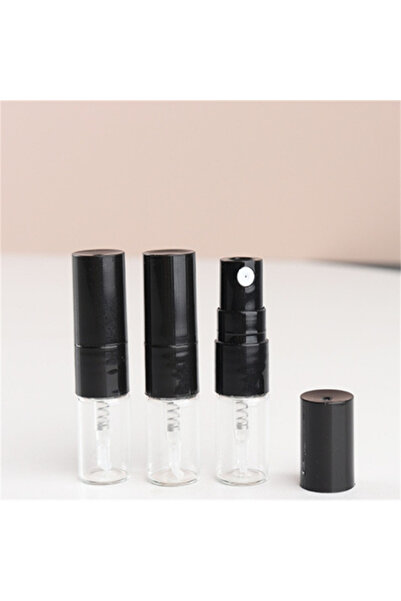 Choice7 50 قطعة سوداء، 20/50/100/200 قطعة، زجاجة رذاذ زجاجية محمولة سعة 1 مل،...