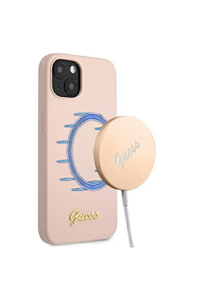 Guess GUHMP13MLSLMGLP iPhone 13 6.1" light pink/light pink hardcase Sili...