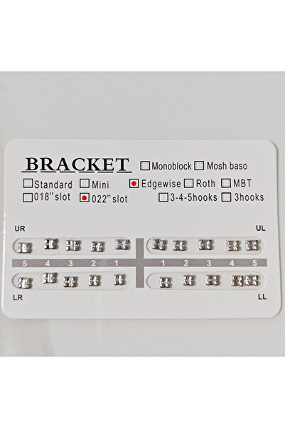 choice2 خطافات Edge-022-Hook-No 20 قطعة، سلسلة Edgewise Slot 0.022، خطافات 3 ...