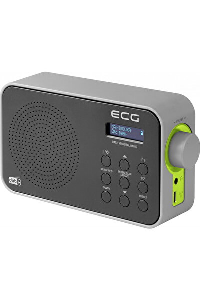 ECG Radio portabil RD 110 DAB cu tuner DAB+ si FM, negru, 1,2 W, memorie 30 d...