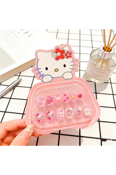 Choice J003-4 أظافر سانريو للأطفال ثلاثية الأبعاد قابلة للارتداء، ملصقات تزيي...