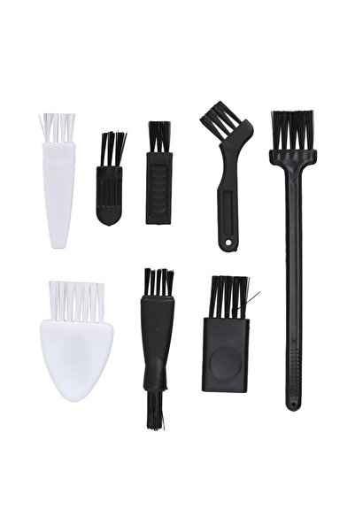 Choice مجموعة فرش تنظيف ماكينة الحلاقة الكهربائية، 8 قطع، لون أسود، لتنظيف شف...