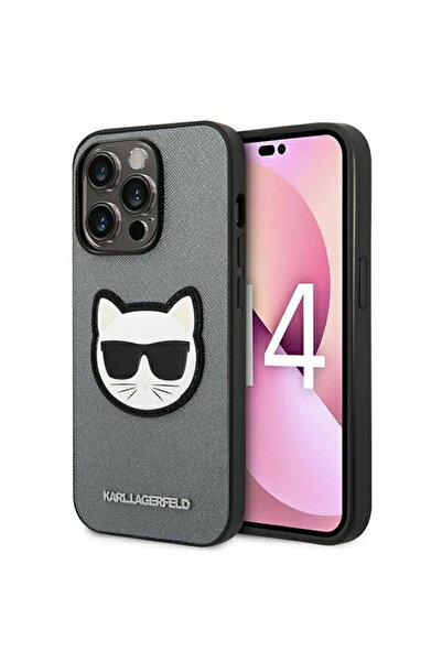 Karl Lagerfeld Husă rigidă KLHCP14XSAPCHG pentru iPhone 14 Pro Max 6,7" argin...